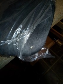 Reducere Scaun de masa din catifea gri inchis LIBRA calitatea II.