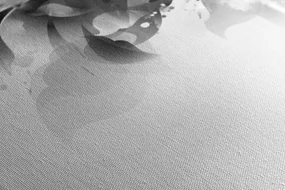 Tablou chip feminin la modă cu elemente abstracte în alb-negru