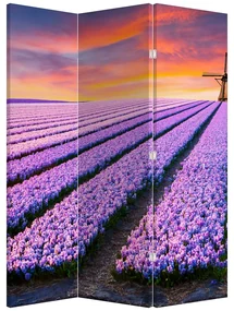 Paravan - Ferma cu flori (126x170 cm)