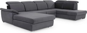 Colțar lemn masiv Formă U Extensibil Erik 336x211cm Personalizabil