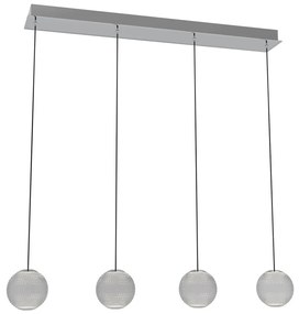 Lustra cu 4 pendule LED design modern NOBILE