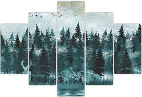 Tablou - Animale din pădure (150x105 cm)