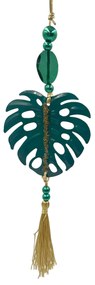 Ornament brad Natale 5x12cm, Verde  Auriu