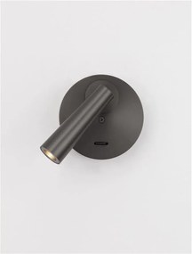 Aplica cu Spot LED directionabil stil minimalist TICO nickel, NVL-9695149