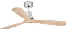 Ventilator de tavan FARO 33373DC LANTAU lemn/crom mat d. 132 cm + telecomandă