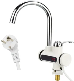 Robinet incalzitor de apa cu afisaj LED - racordare inferioara, verticala