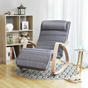 SongmicsHome Scaun balansoar SWING, capacitate max. 150kg, 67x115x91cm, gri