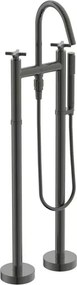 Baterie cada - dus freestanding Ideal Standard Atelier Joy Neo gri Magnetic Grey dubla comanda