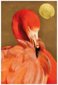 Imprimare de artă Kubistika - Flamingo, (40 x 60 cm)