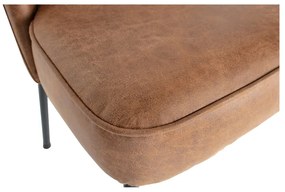 Scaune de dining maro coniac 2 buc. din piele Vogue – WOOOD