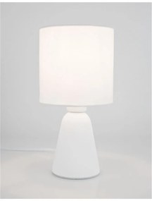 Veioza, lampa de masa design modern ZERO gips alb NVL-9577162
