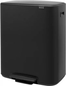 Coș Brabantia Bo Pedal 1003185, 60 L, închidere ușoară, bază antiderapantă, negru