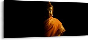 Tablou - Statuia lui Buddha de aur (120x50 cm)