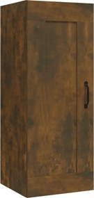 vidaXL Dulap suspendat, stejar fumuriu, 35x34x90 cm, lemn prelucrat