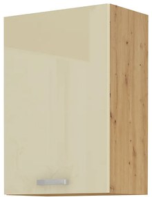 Dulap superior de bucătărie Arryn 50 G-72 1F (stejar artisan + crem lucios). 1024730