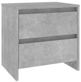 809853 vidaXL Noptieră, gri beton, 45x34,5x44,5 cm, PAL