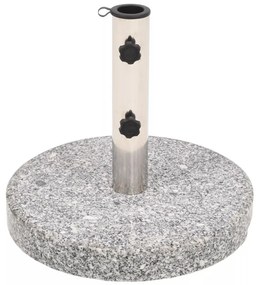 vidaXL Suport umbrelă de soare granit rotund 22 kg