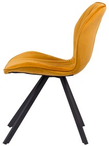 RESIGILAT - Scaun living din catifea BUC 248 galben