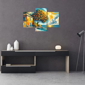 Tablou - Casă cu portocale I. (90x60 cm)