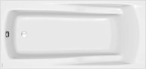 Cada baie incastrata Cersanit Zen, 180 x 85 cm, dreptunghiulara, alb lucios - Resigilata 1800x850 mm