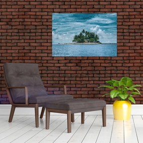 Tablou insula în mare (90x60 cm)