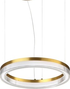 Lustra LED suspendata design circular CROWN SP D40 OTTONE