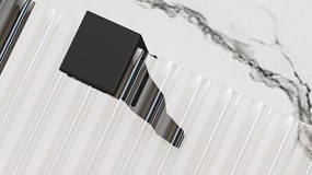 Paravan de dus Aero Intimo Negru Mat 90cm, Rea