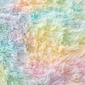 Lenjerie de pat pentru copii din micropluș/cocolino pentru pat de o persoană 135x200 cm Rainbow Cuddly – Catherine Lansfield