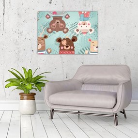 Tablou - Ursuleții veseli (70x50 cm)