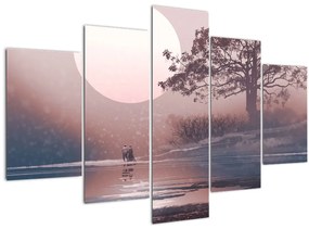 Tablou Perechea îndrăgostită (150x105 cm)