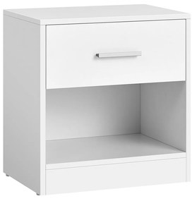 Noptiera cu sertar CLARIO 39x28 cm, alb