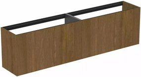 Dulap baza suspendat Ideal Standard Atelier Conca 2 sertare 200 cm finisaj nuc inchis