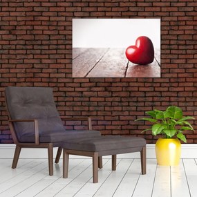 Tablou - Inima din lemn (90x60 cm)