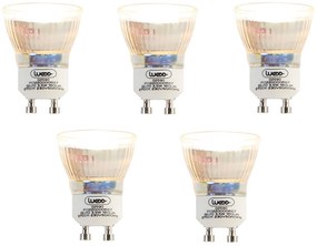 Set de 5 becuri LED GU10 35 mm 3,5W 180 lm 2700K