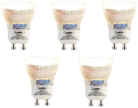 Set de 5 becuri LED GU10 35mm 3.5W 180 lm 2700K