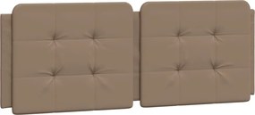 vidaXL Pernă pentru tăblie de pat, Zadar, cappuccino 140 cm piele artificială