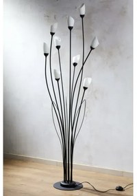 Jupiter 2058 - Lampă de podea GLORIOSA, 9 x G9, 14 W, 230 V, neagră