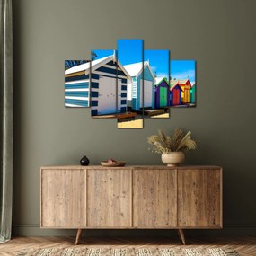 Tablou - Plaja Brighton, Melbourne, Australia (150x105 cm)