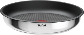 Set de tigaii si cratite Tefal L881S504, 5 piese, Otel inoxidabil, Acoperire antiaderenta din titan, Rezistente la cuptor pana la 250°C, Maner detasabil, Inductie, Argintiu