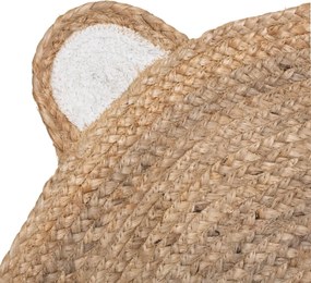 PROMO Covor din iuta pentru copii CAP DE URS 100 cm II. calitate