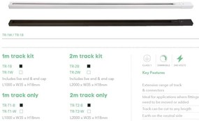 Spot directionabil pentru sina Track Project Collection, Apollo alb