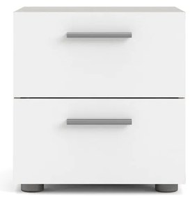 Noptieră albă cu aspect de lemn de stejar Pepe - Tvilum