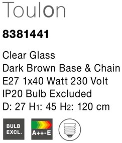 Lustra / Pendul decorativ design modern Toulon NVL-8381441