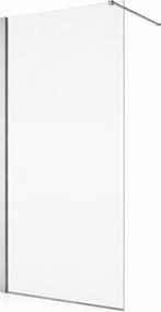 Paravan dus sticla walk-in 140x200 cm cu cadru metalic crom RONAL PUR 1400x2000 mm