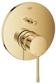 Baterie cada - dus incastrata Grohe Essence auriu lucios Cool Sunrise fara corp ingropat