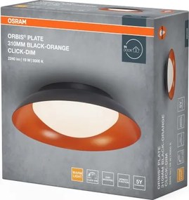 Osram - Plafonieră LED dimabilă ORBIS PLATE LED/19W/230V Ø31 cm portocaliu/negru