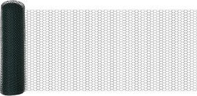 vidaXL Gard hexagonal Verde 0,6 x 10 m PVC