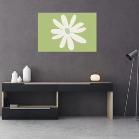 Tablou - Hippies, flori verzi N⁰2 (90x60 cm)