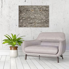 Tablou pe sticlă - Perete d cărămidă (70x50 cm)