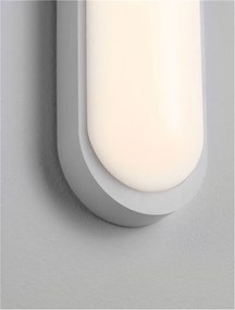 Mini Aplica LED de perete exterior, IP65, TIEPOLO alba